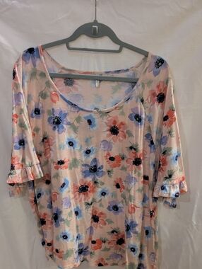 Cato Floral Top 22/24W